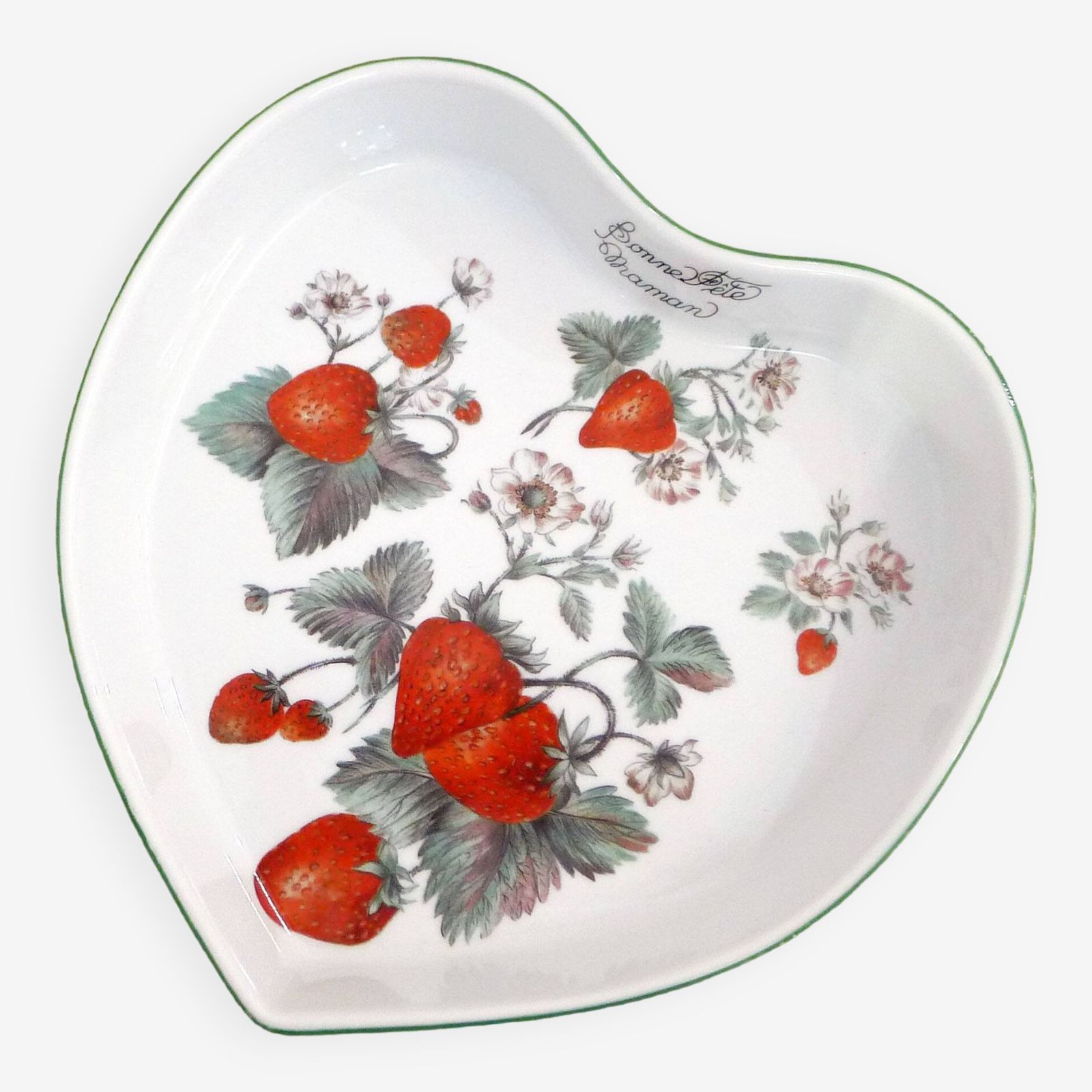 Heart & Strawberries Dish