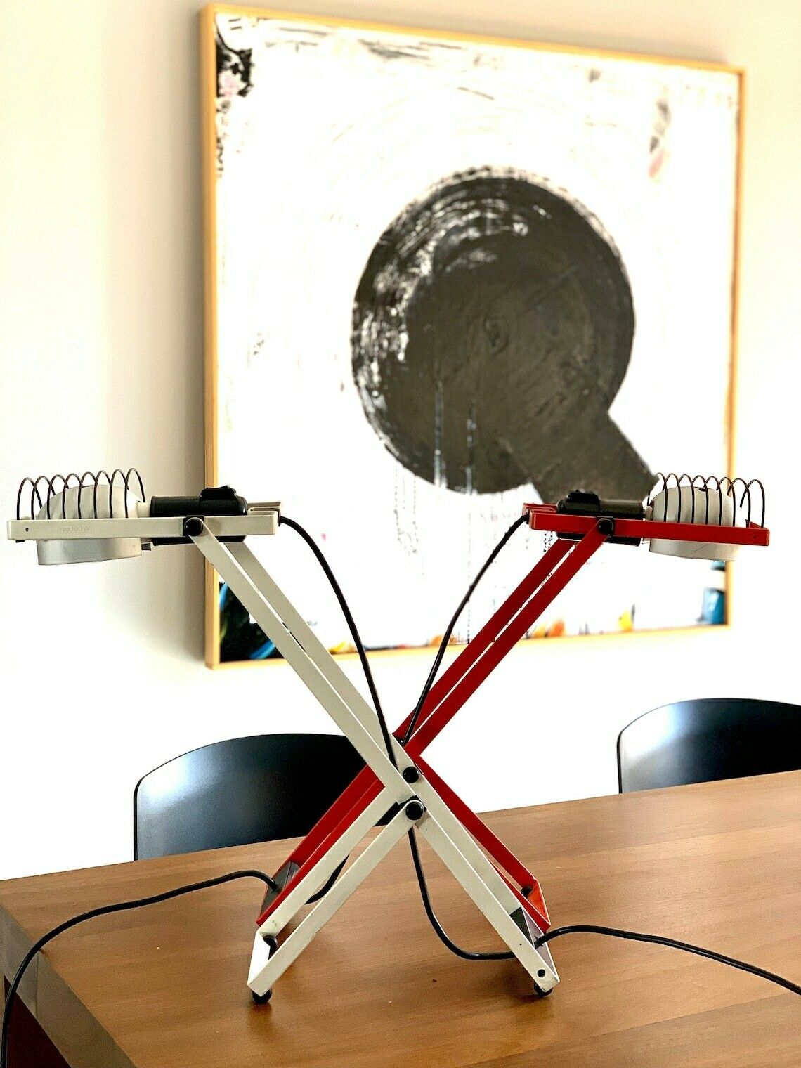 Red Lamp Model "Sintesi" By Tavolo By Ernesto Gismondi For Artemide / Italy 70s photo for sale