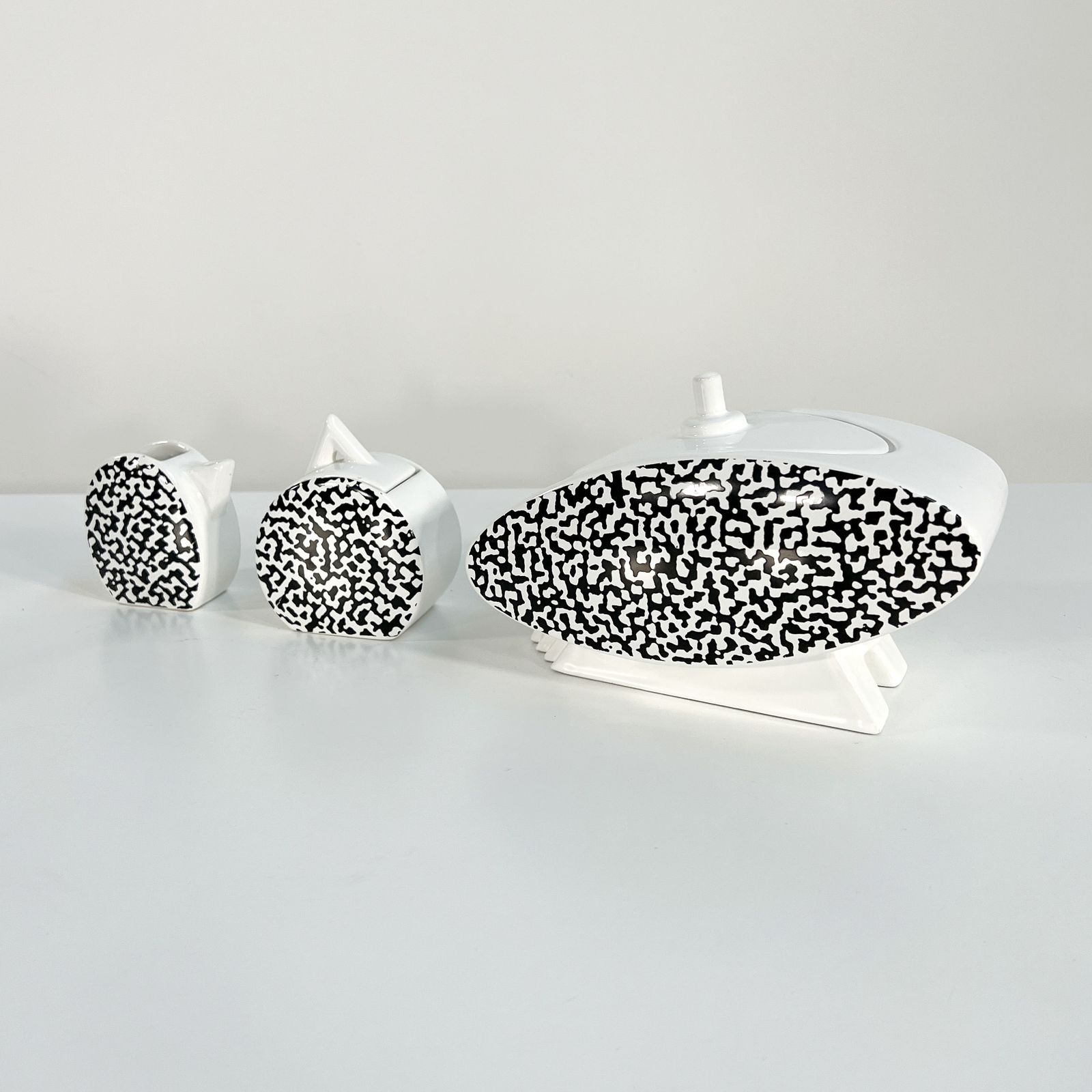 Tea Service With Cookie Jar By L. Saccardo & M. Materassi For Mas Italy, 1980s photo 210.0