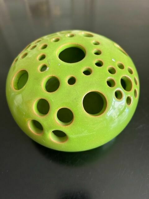 Large Spade Flower Paul Badié Pottery Of La Brague photo buy
