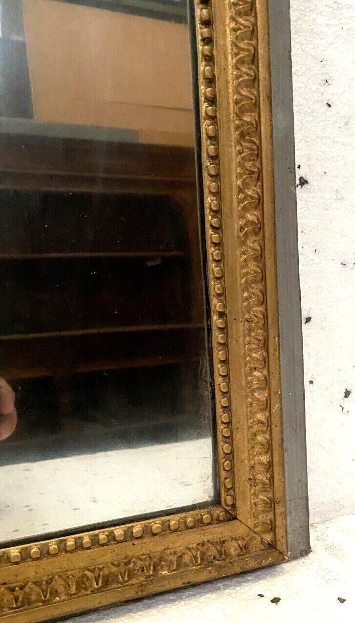 Louis XVI Style Mirror In Wood And Gilded Stucco 19th Century Mantel Trumeau photo Home Decor