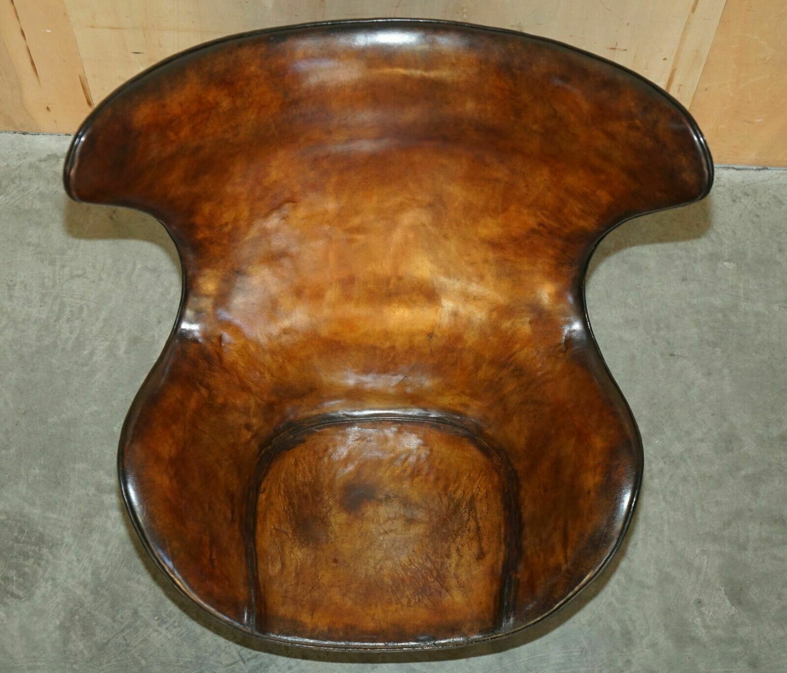 25000.0 Original Fully Restored 1965 Fritz Hansen Egg Chair & Footstool In Brown Leather photo