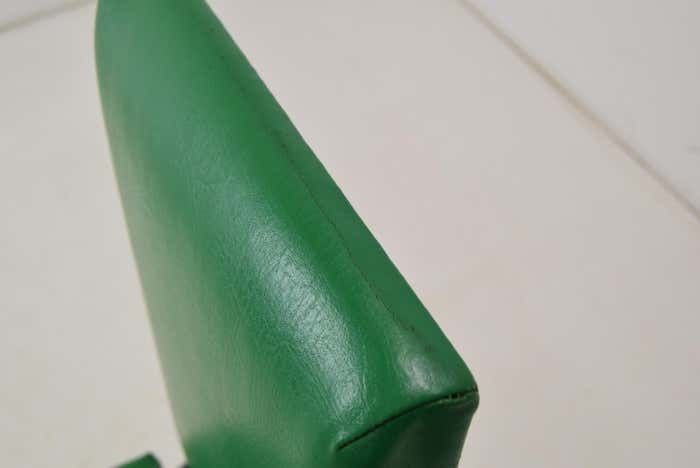 Pair Leatherette Dining Chairs Of Mid Century  Czechoslovakia 1980's photo vintage
