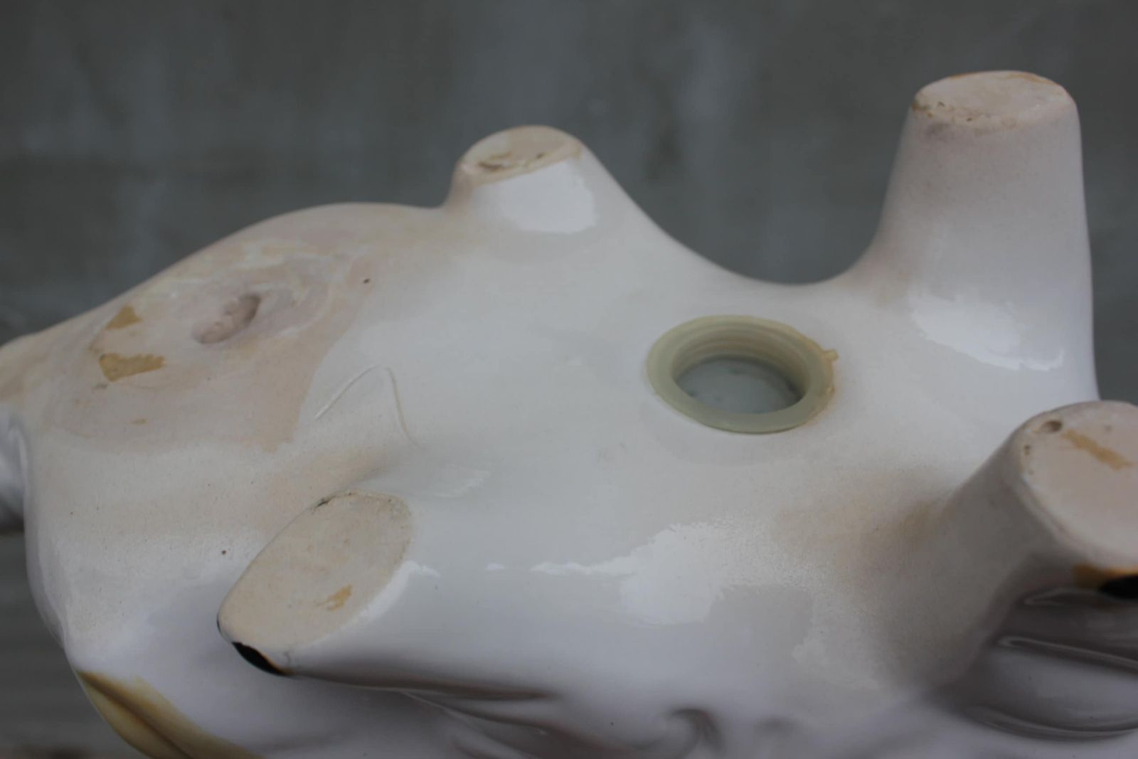 Family, Large Piggy Bank, Cute Money Box Coin Safe Bank, Collectible Porcelain Toy, Newborn Gift photo vintage