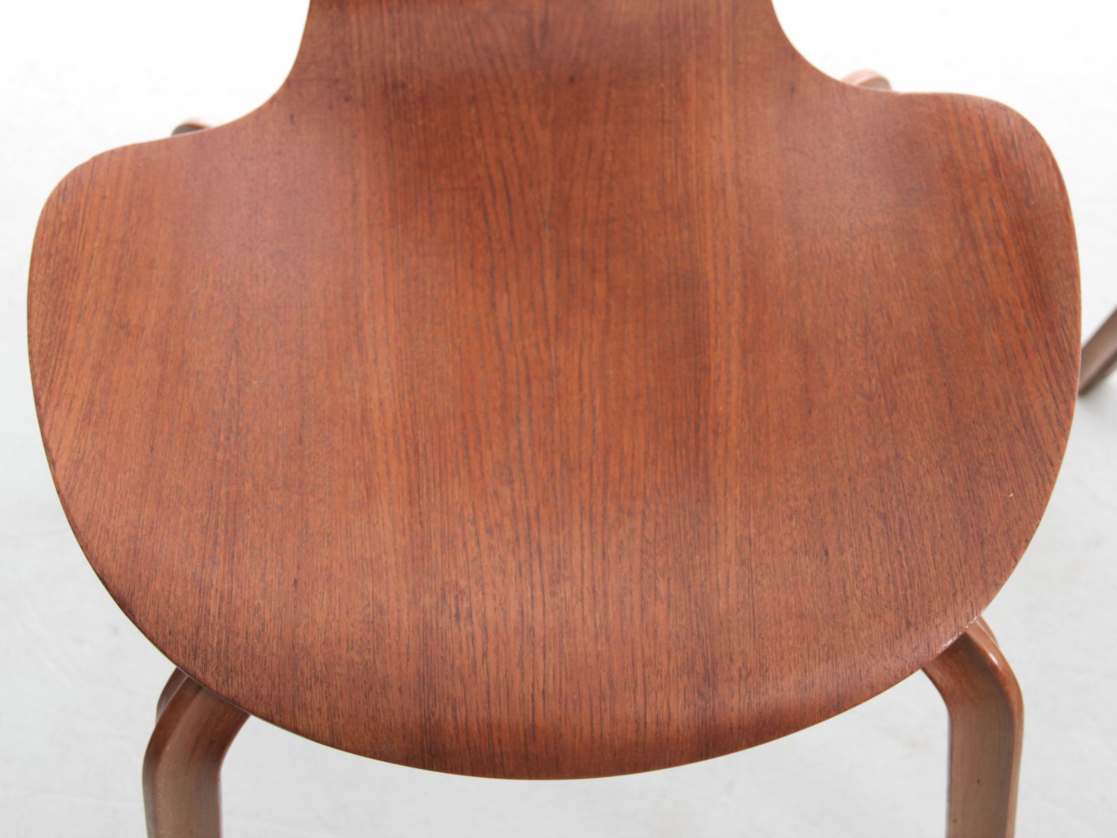 Furniture Set Of 3 Chairs "Grand Prix" Of Arne Jacobsen In Teak photo