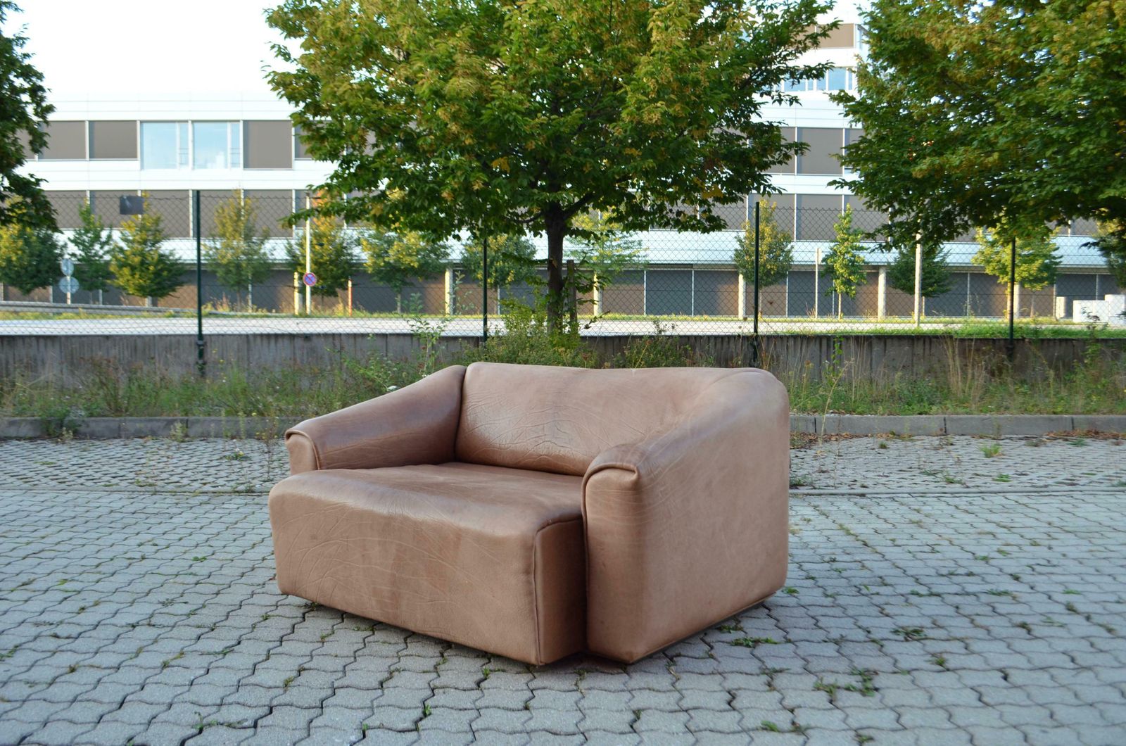 4764.0 De Sede Ds 47 Loveseat Neck Leather Sofa Brown photo