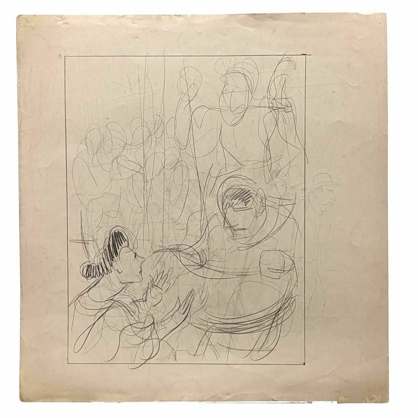 Lucien Roudier Eller Drawing On Paper 1930s
