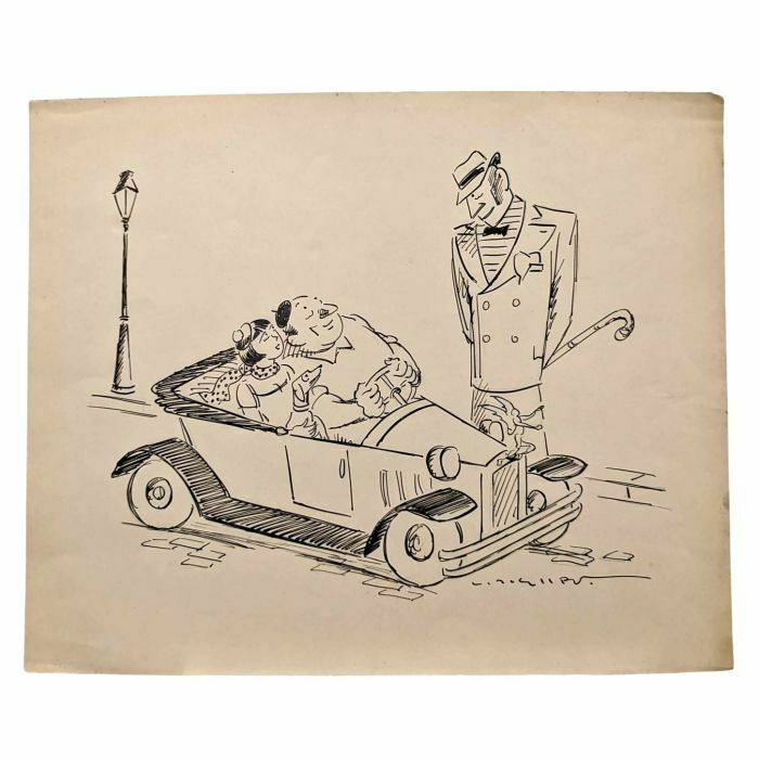 Lucien Roudier Eller Drawing On Paper 1930s