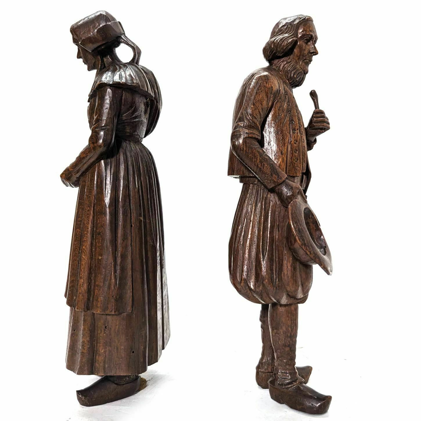 Oak Sculpture In The Style Of Dieppe photo for sale