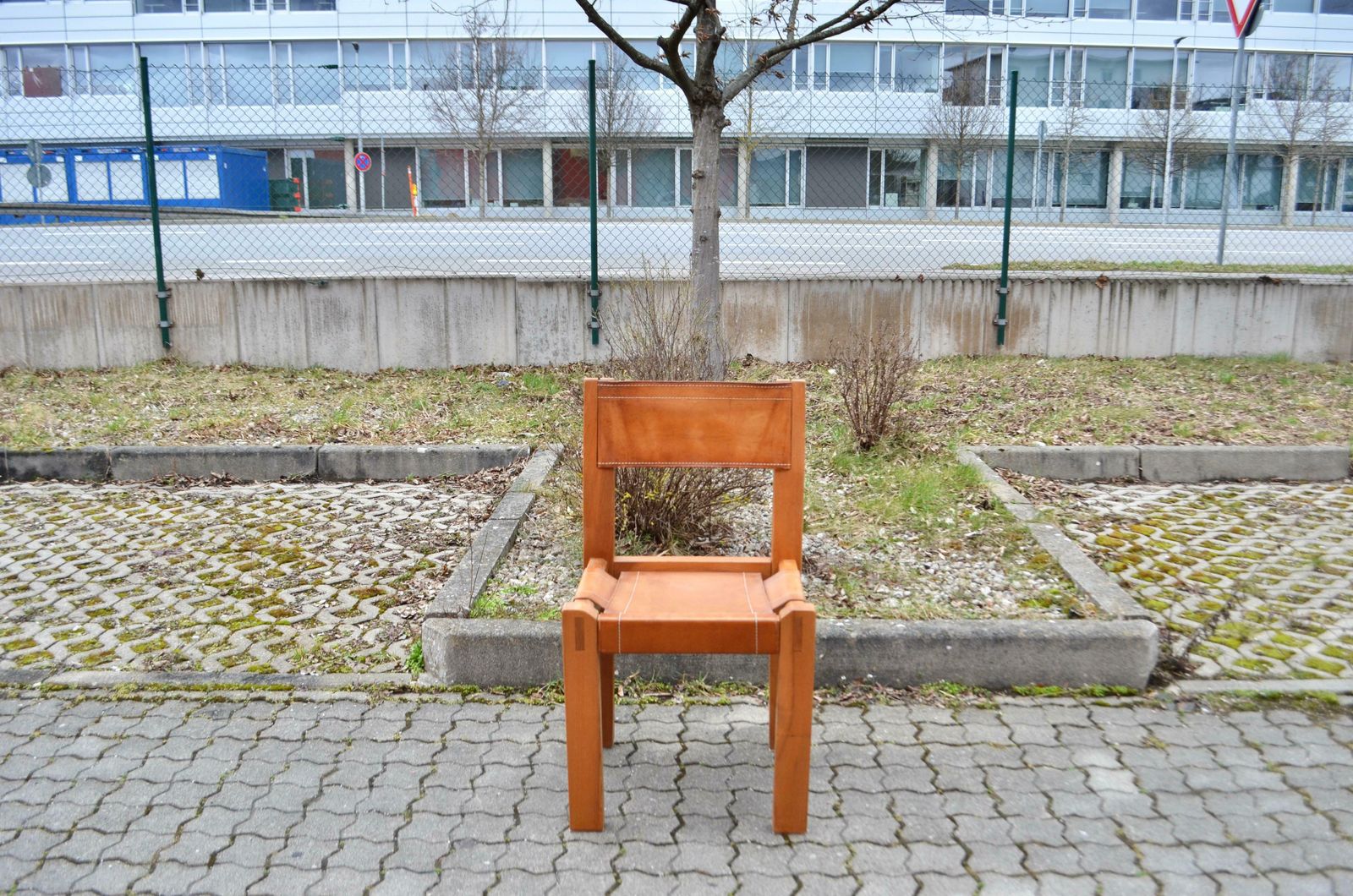 Rare Pierre Chapo S11 Saddle Cognac Chair Set Of 2 photo for sale