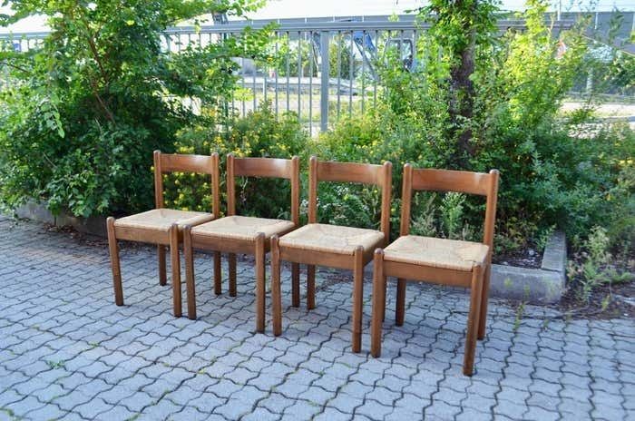 Mid Century Italy Dining 60er Chair Carimate Style Set Of 4 photo Furniture