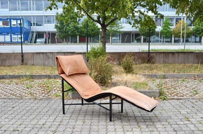 photo vinterior Vintage Ikea 80ties Tord Bjorklund Modell Skye Cognac Chaiselongue