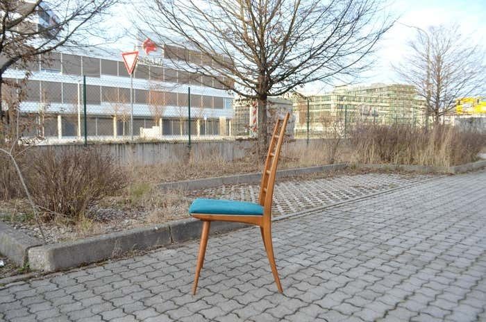 photo vinterior Ernst Martin Dettinger Mid Century Dining Chair Ensemble Lucas Schnaidt Germany