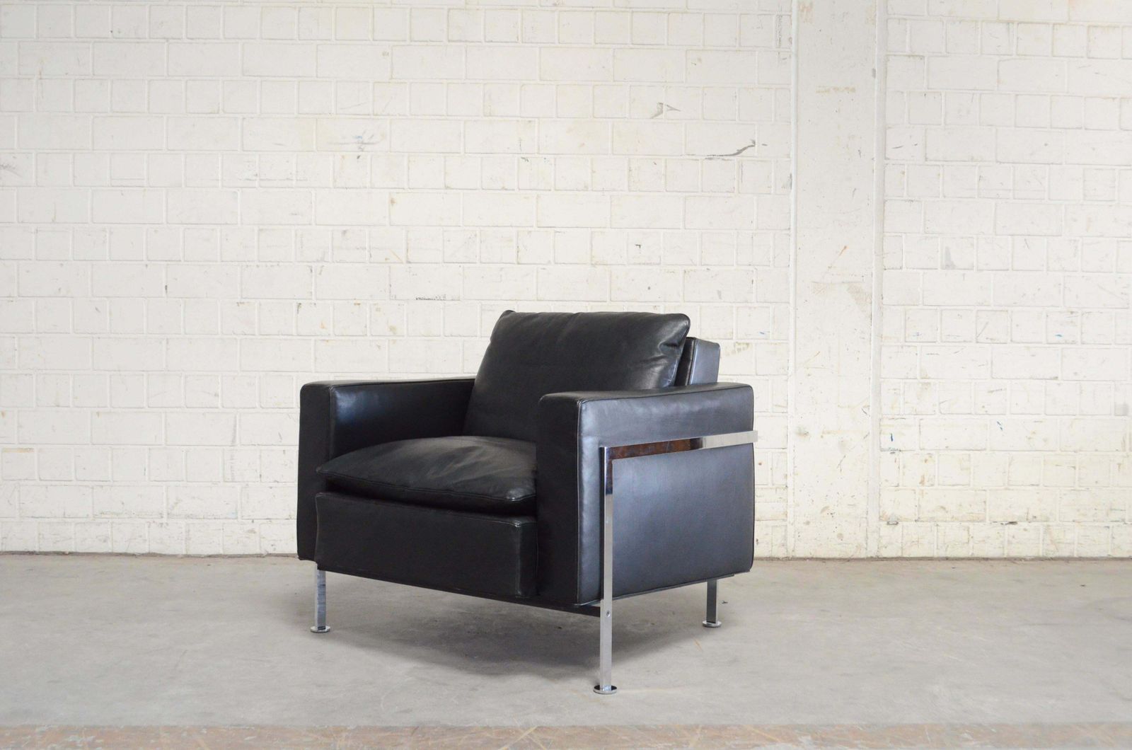 Furniture Robert Haussmann Hans Kaufeld Or De Sede Rh 302 Leather Armchair First Edition photo