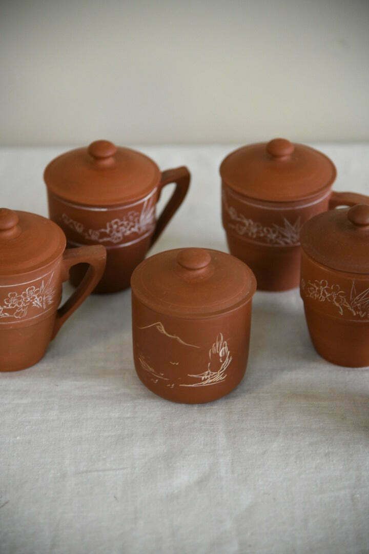 Chinese Red Clay Teapot & Cups photo furniture