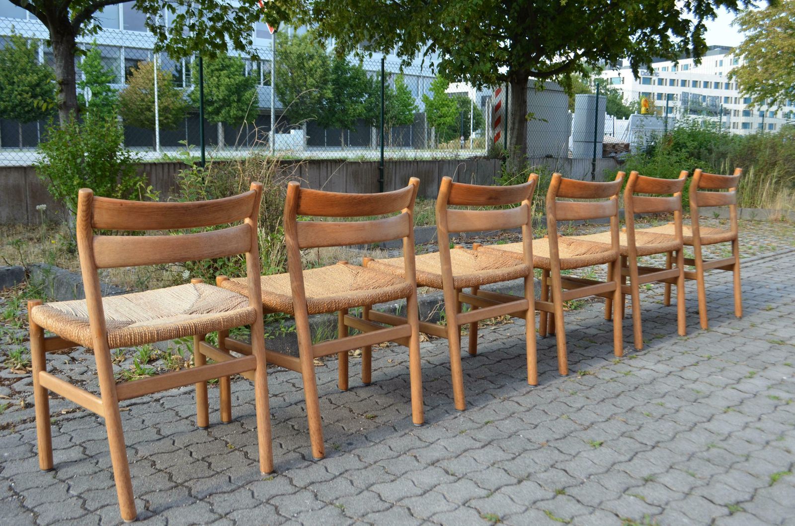 Børge Mogensen Model Bm1 Dining Oak Chairs For C.M. Madsens Set Of 6 photo 8470.0