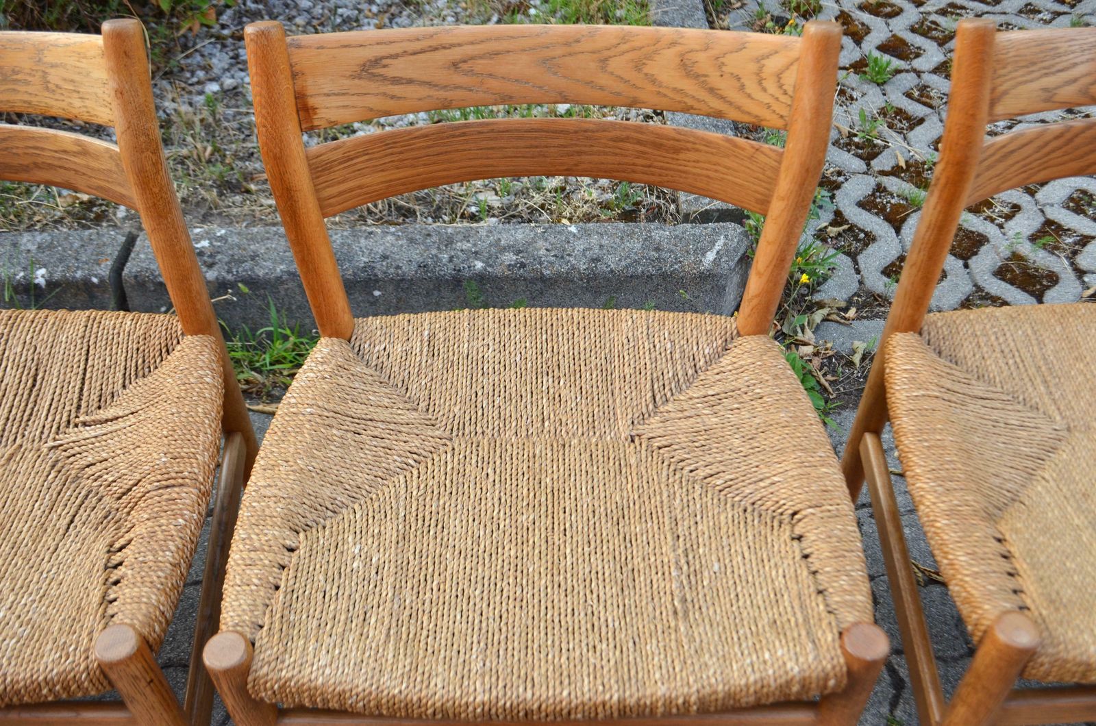 photo buy Børge Mogensen Model Bm1 Dining Oak Chairs For C.M. Madsens Set Of 6