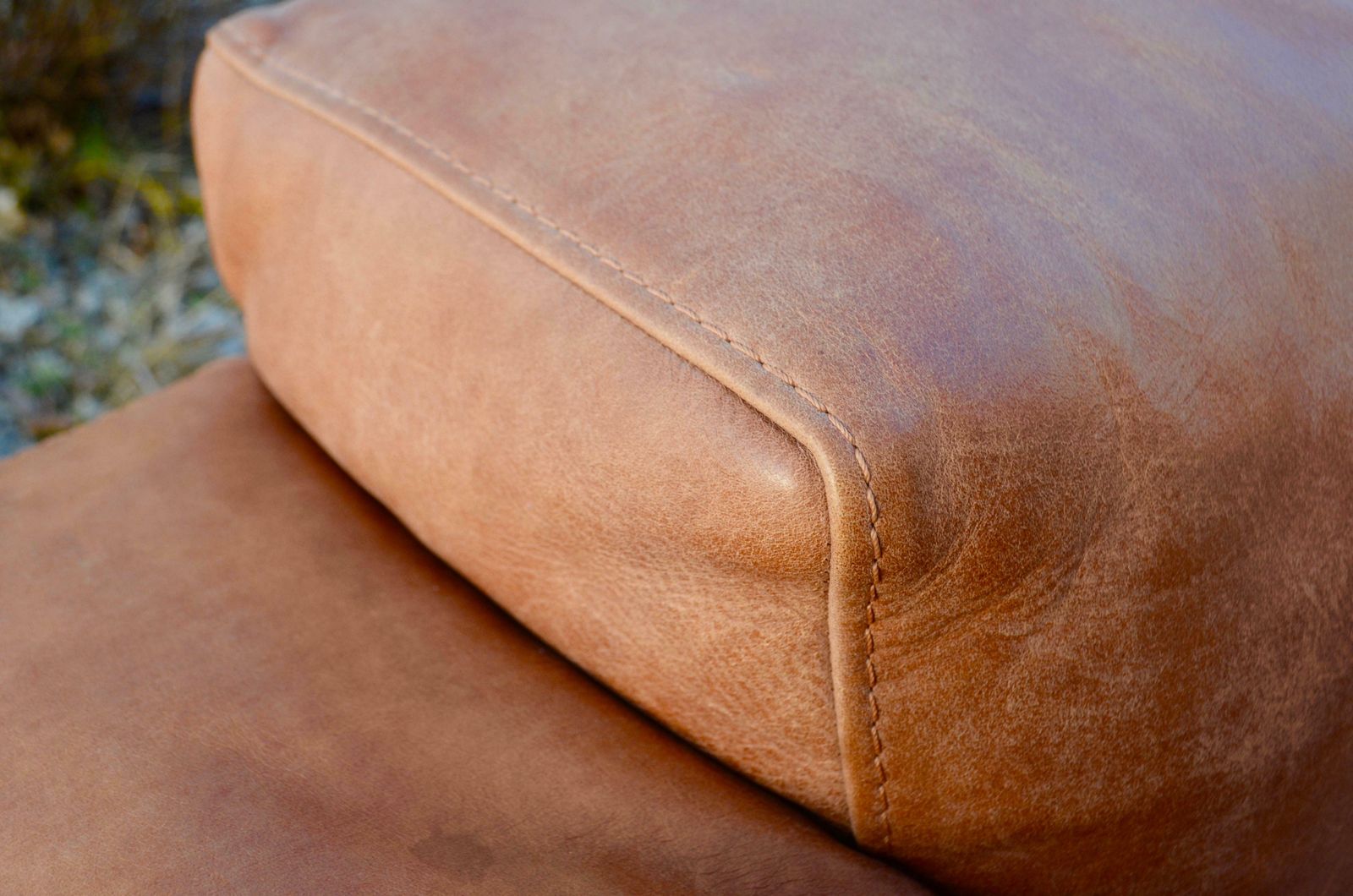 Furniture Frigerio Salotti Modell Cooper Loveseat Armchair Leather Chair Cognac Set Of 2 photo