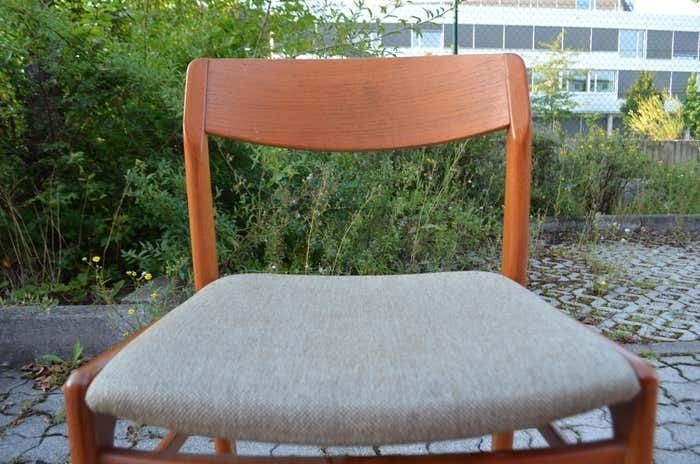 Furniture Erik Kirkegaard For Hong Stole Stolefabrik Danish Teak Dining Chair Set Of 4 photo