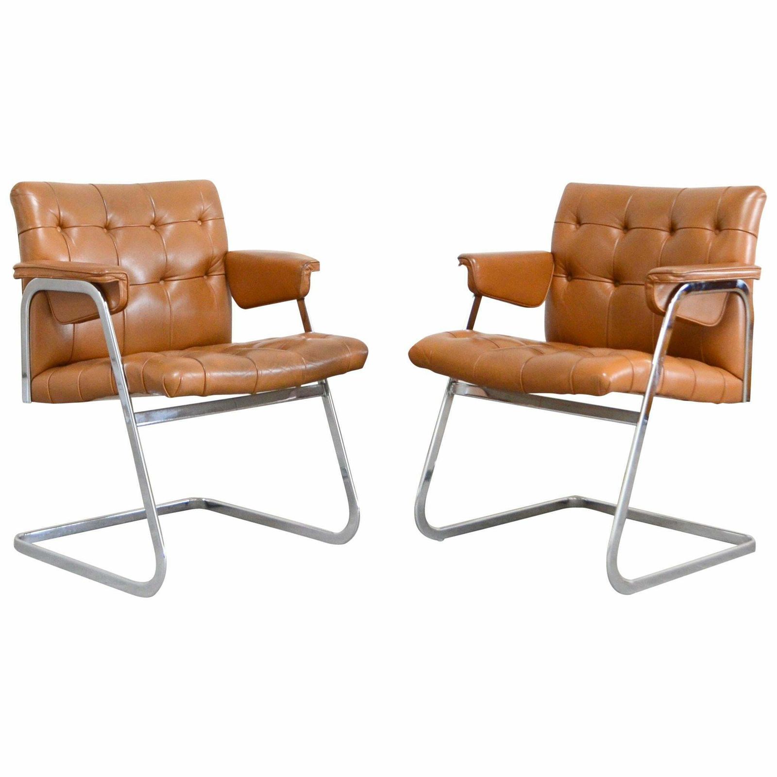 Robert Haussmann De Sede Rh 305/ 304 Unesco Softpad Chairs Chair Cognac