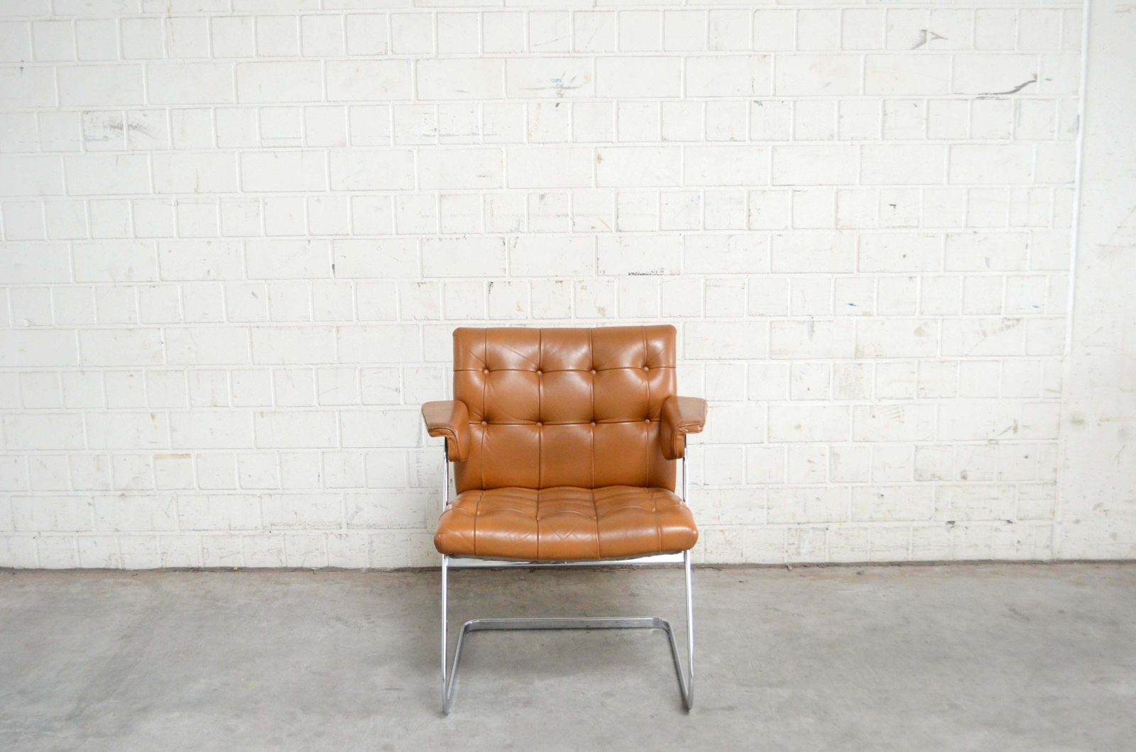 Robert Haussmann De Sede Rh 305/ 304 Unesco Softpad Chairs Chair Cognac photo vinterior