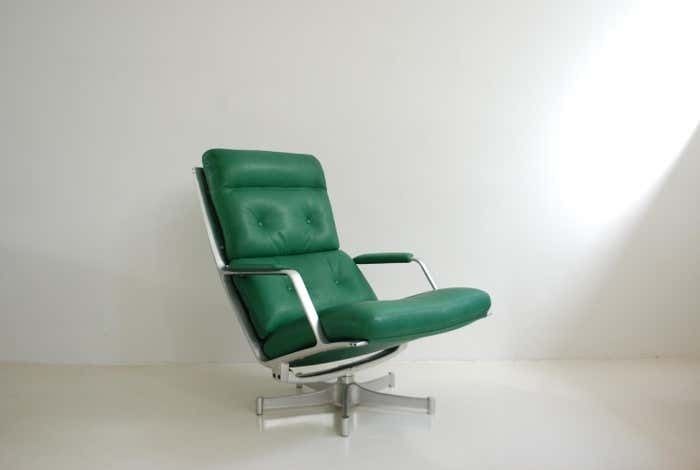 photo for sale Kill International Fk 85 Lounge Chair Green By Kastholm & Fabricius Kelly Green