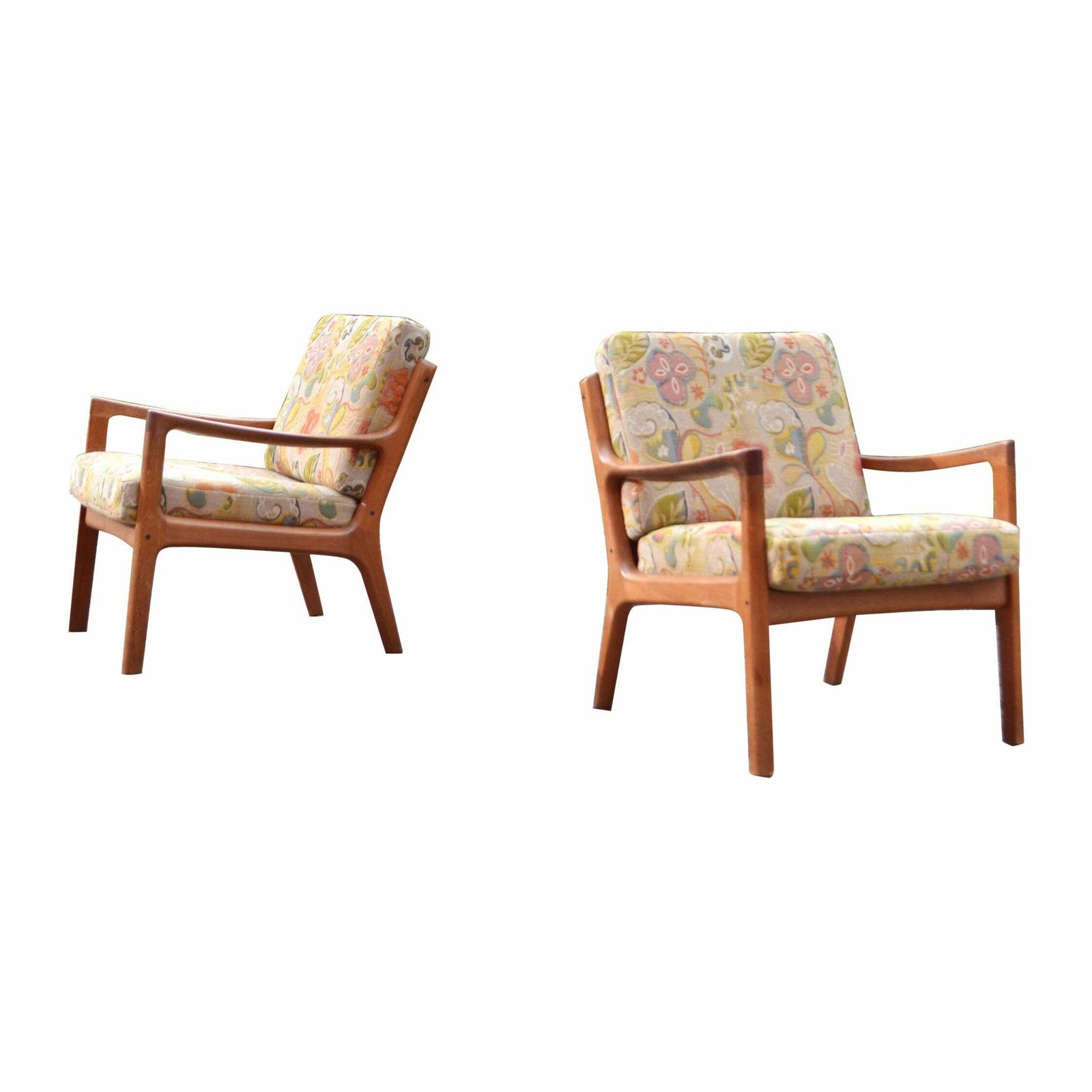 Ole Wanscher Teak Easy Chair Model Senator For France & Son Set Of 2