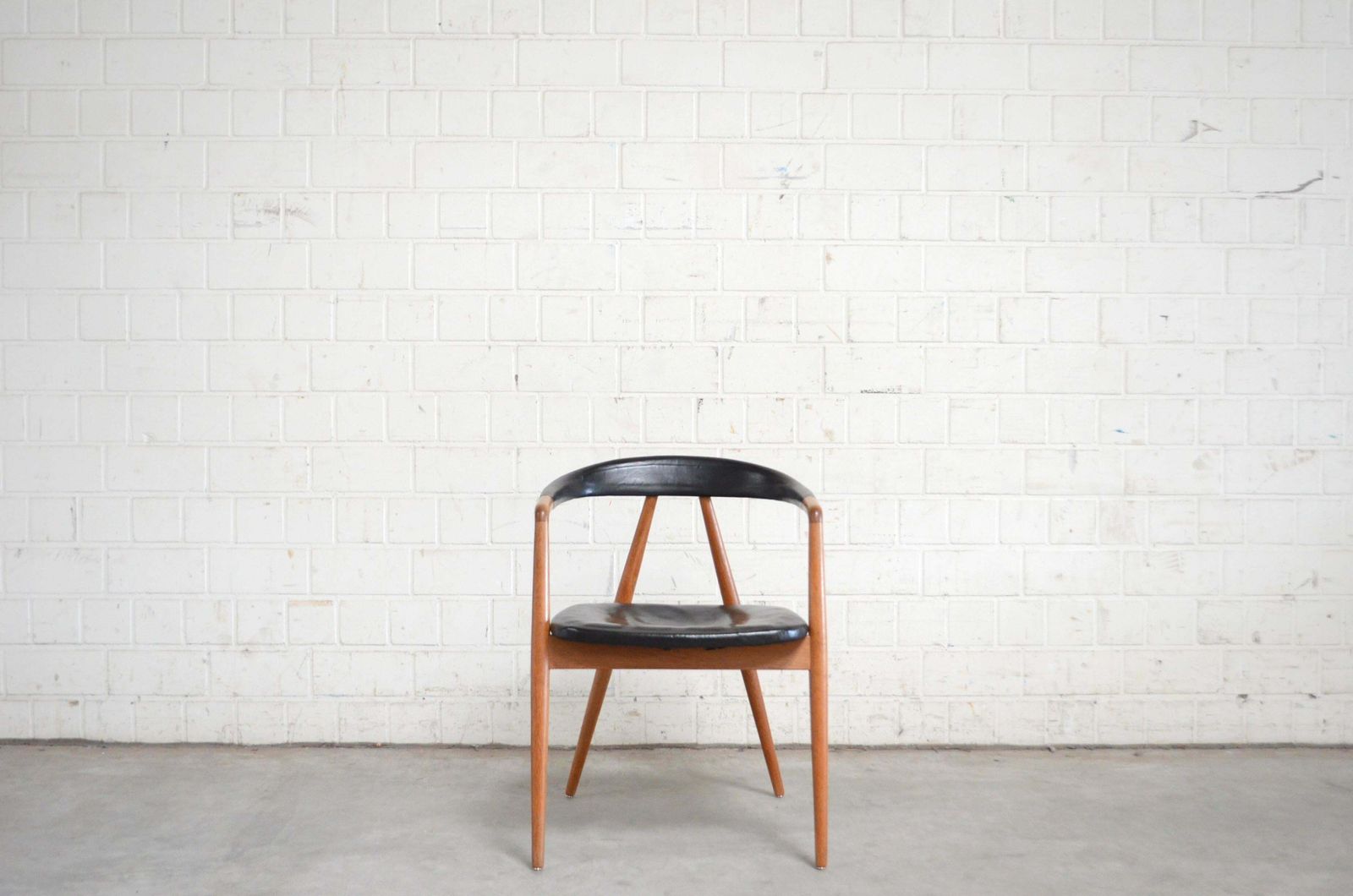 Helmut Magg Mid  Century Leather Armchair Chair For Deutsche Werkstätten, 1958 photo vinterior