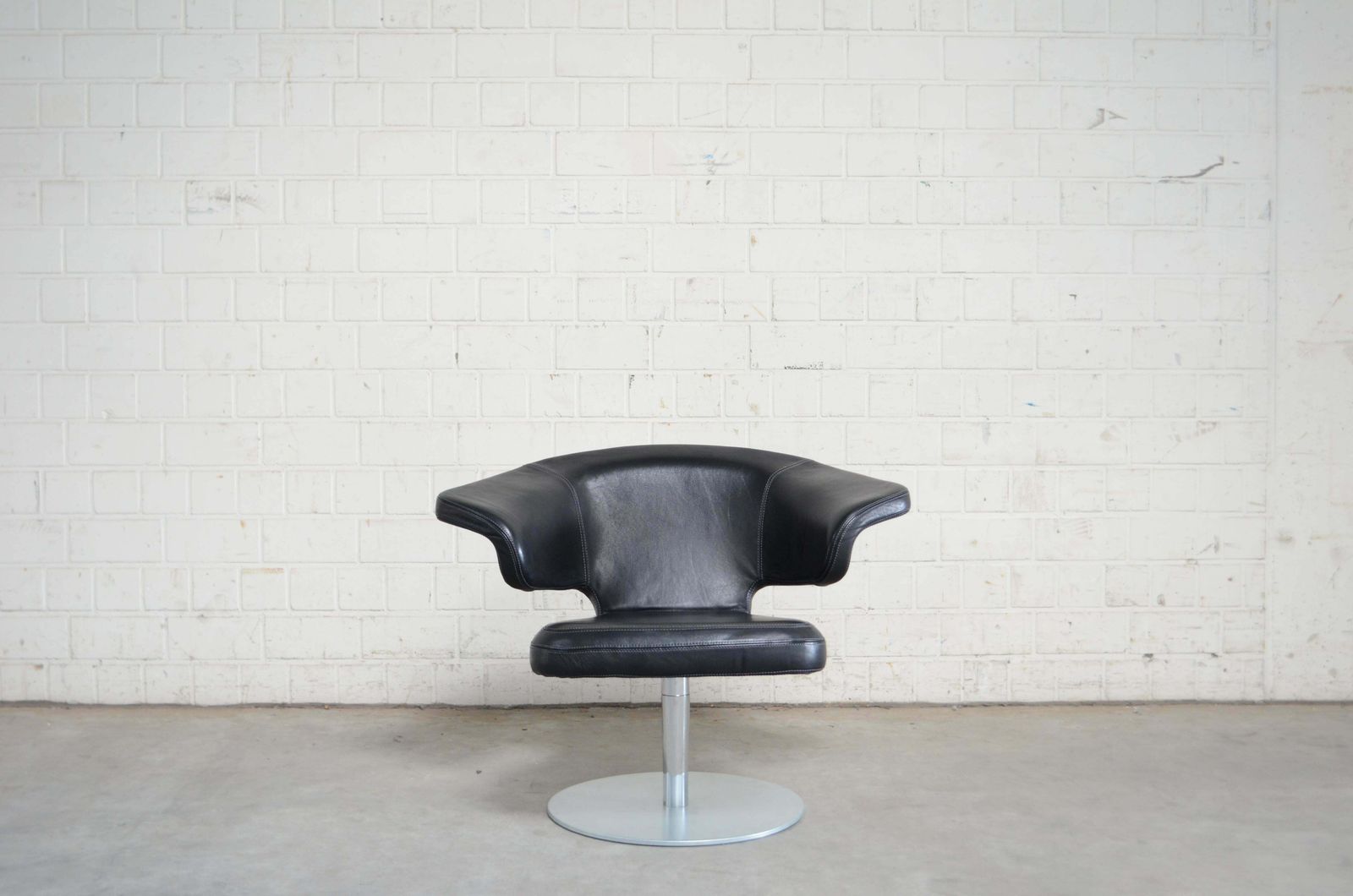 Rare Prototype Of Classicon Munich Lounge Chair Black Leather photo for sale