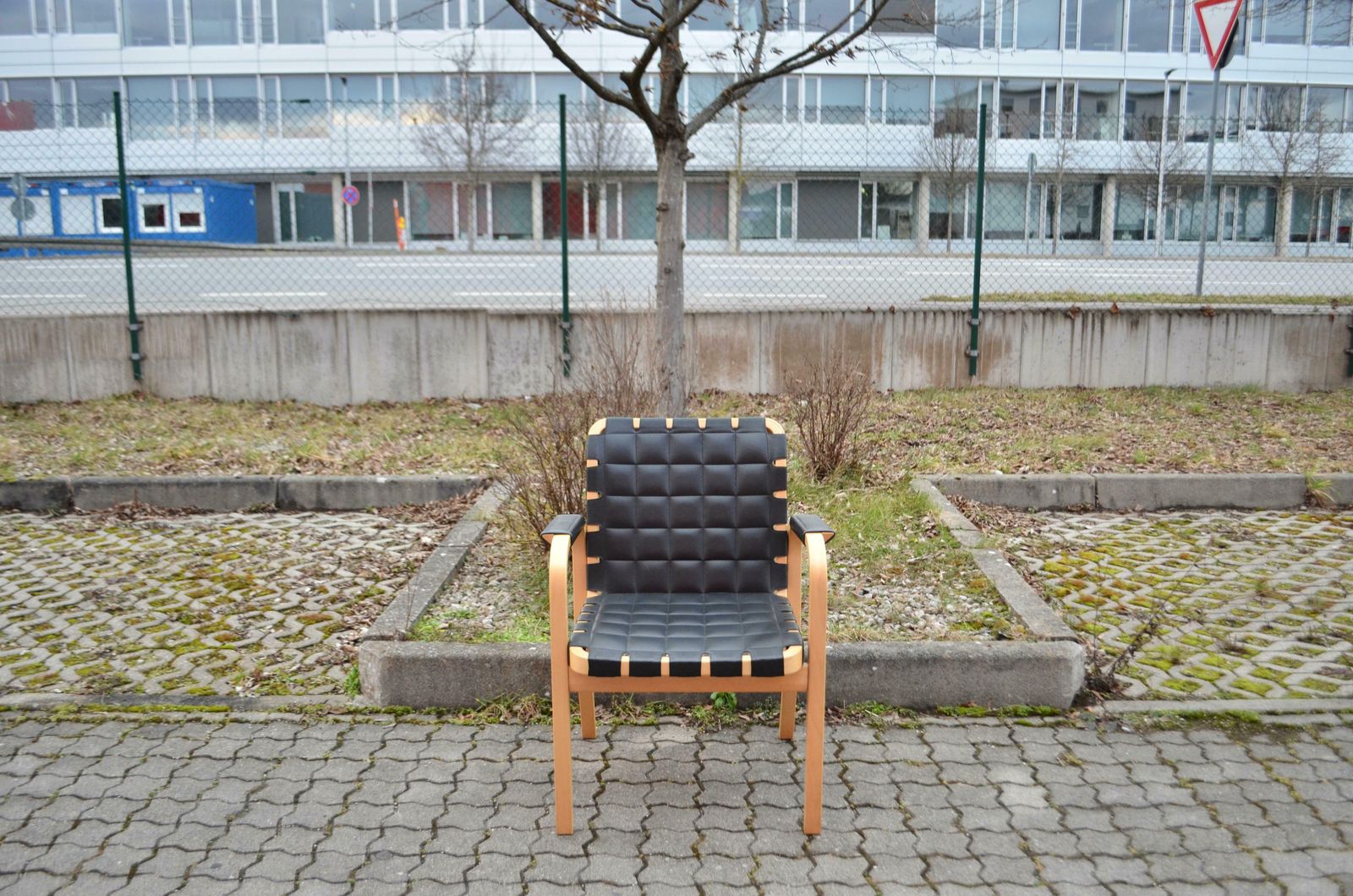 Alvar Aalto For Artek Model 45 Armchair Chair Black Leather 1 Of 6 photo Furniture
