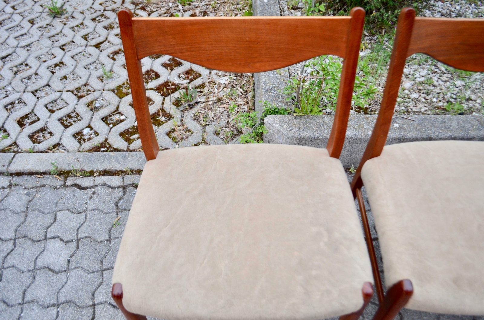 Arne Wahl Iversen Model Gs60 For Glyngore Danish Teak Dining Chair Set Of 4 photo buy