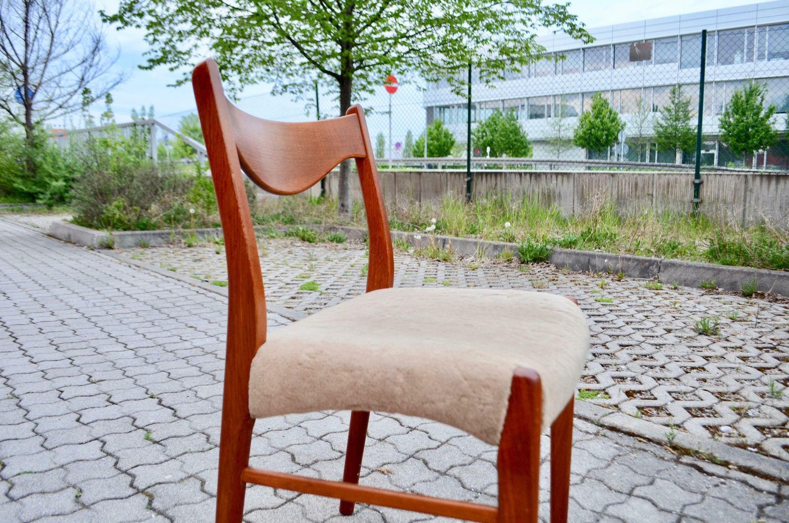 photo vintage Arne Wahl Iversen Model Gs60 For Glyngore Danish Teak Dining Chair Set Of 4
