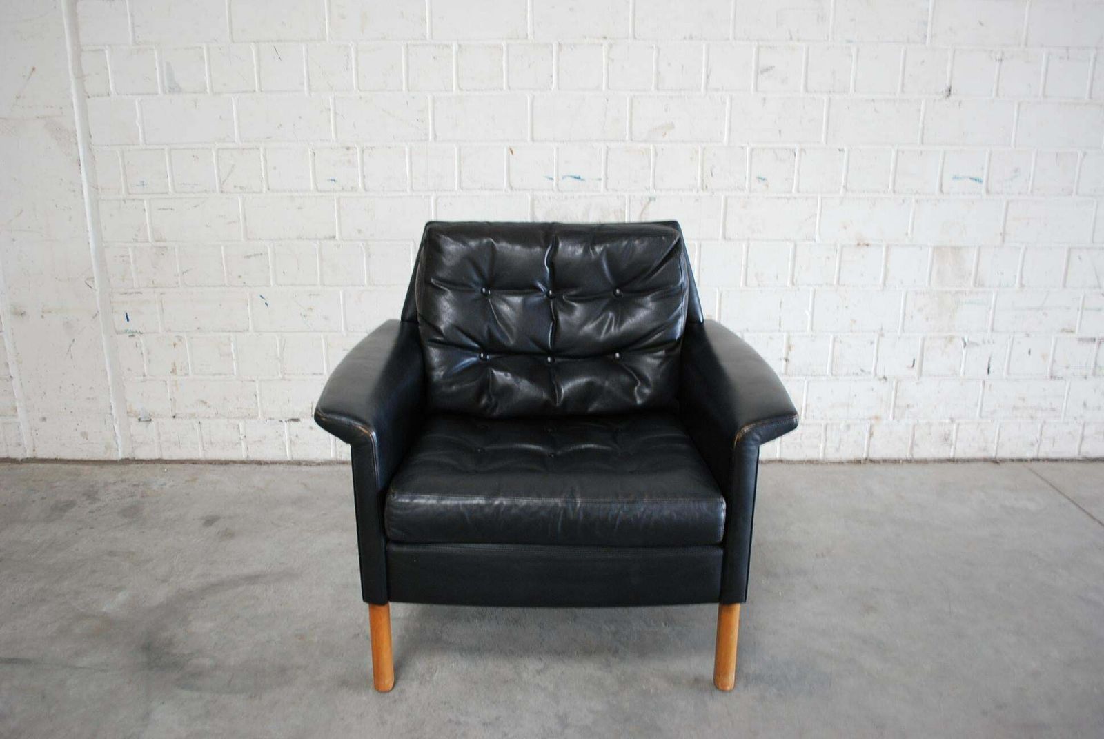 Kill International Pair Of Leather Armchair Design By Rudolf Glatzel, 1960s photo vinterior