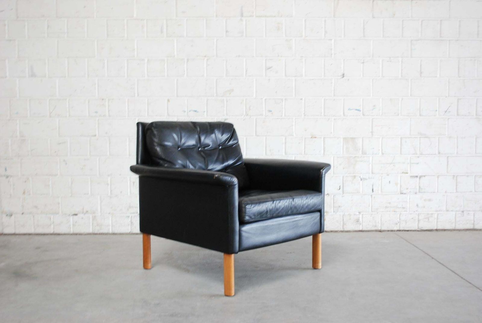 Furniture Kill International Pair Of Leather Armchair Design By Rudolf Glatzel, 1960s photo
