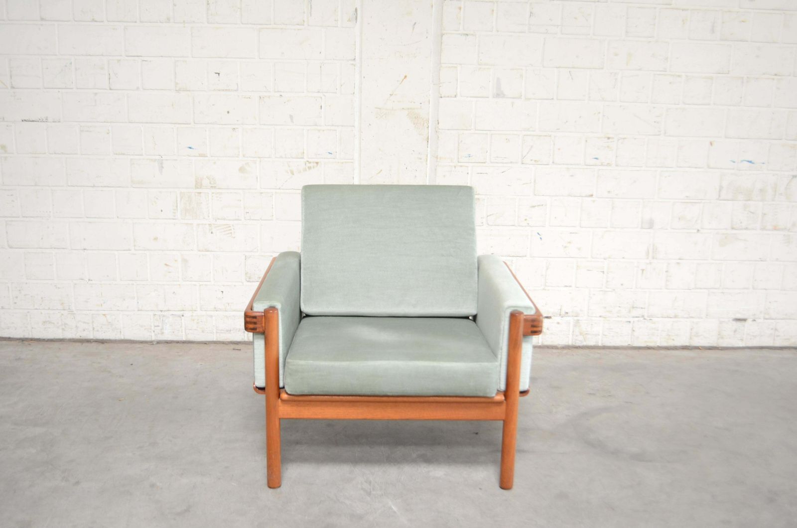 Henry Walter Klein Danish Modern Pair Of Teak Easy Chair For Bramin photo Furniture