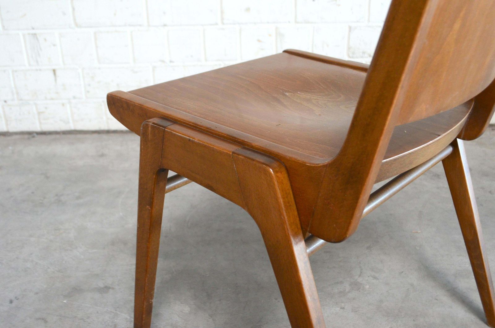 photo vinterior 4 Set Of Original Austro Chairs By Franz Schuster For Wiesner Hager Austria 1959