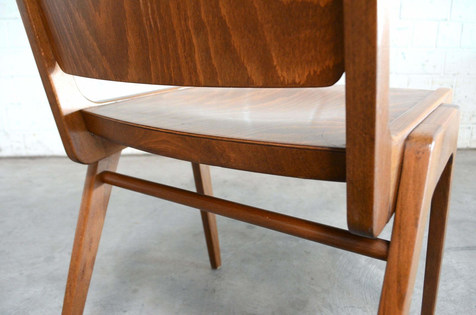 photo buy 4 Set Of Original Austro Chairs By Franz Schuster For Wiesner Hager Austria 1959