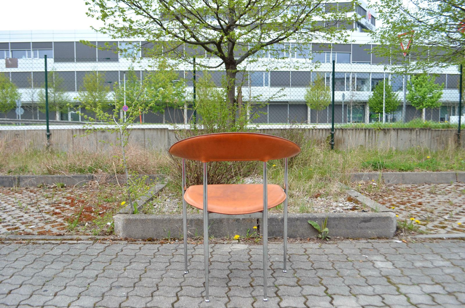 Garden Furniture Fasem Vintage Cognac Vegetal Leather Chair P40 By Vegni & Gualtierotti photo