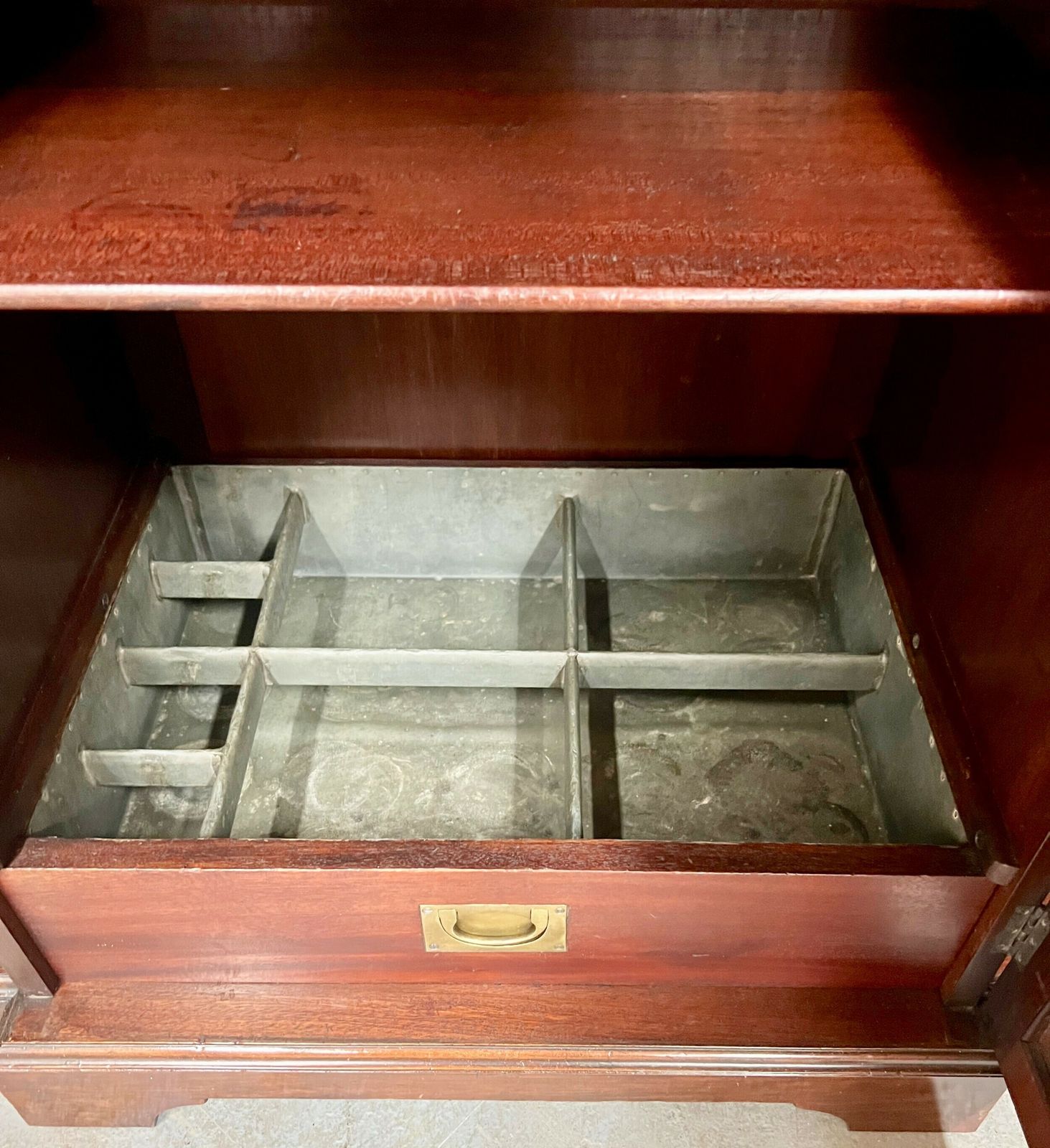 photo for sale Good Quality Antique Mahogany Breakfront Bookcase.
