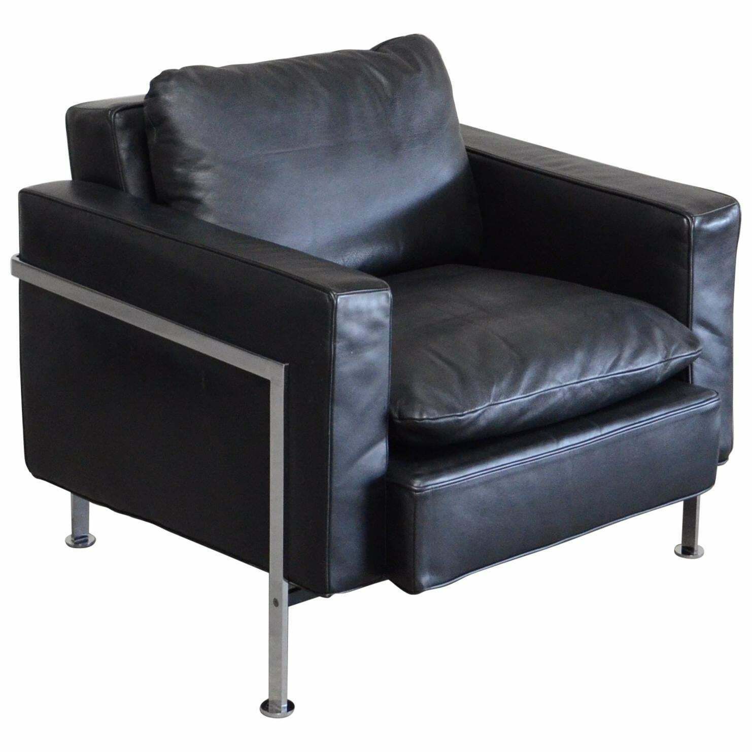 Robert Haussmann Hans Kaufeld / De Sede Rh 302 Leather Armchair First Edition