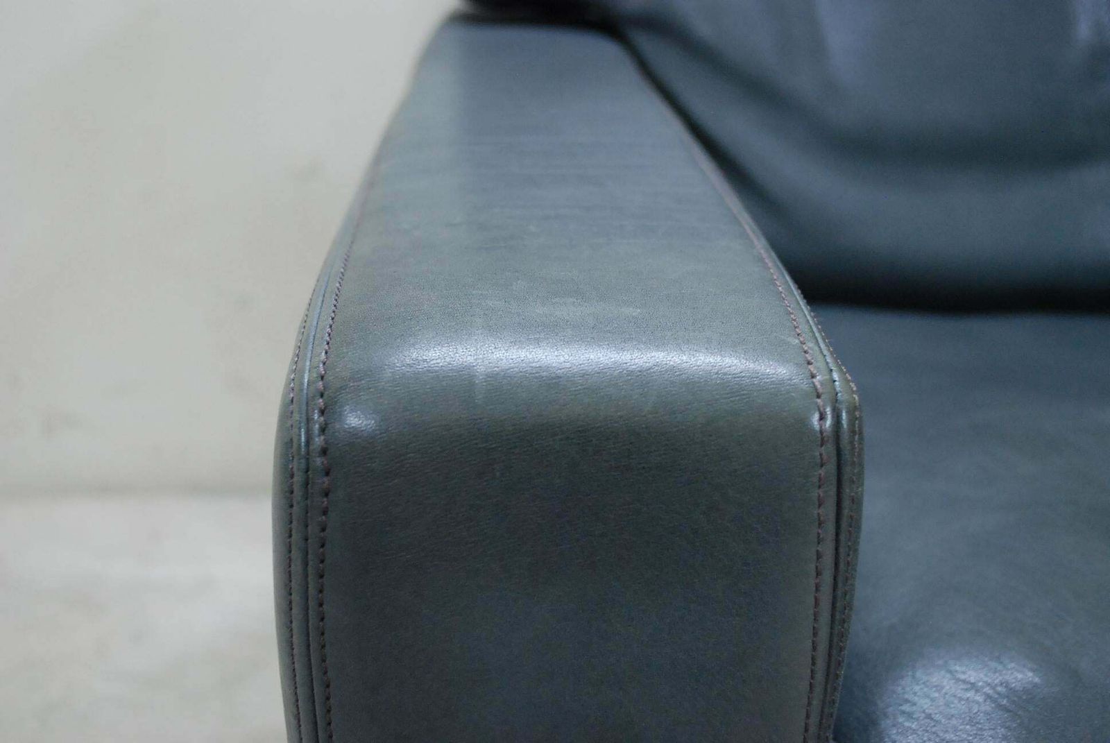 De Sede Ds 17 Pair Of Grey Leather Lounge Chair Armchair photo 4758.0