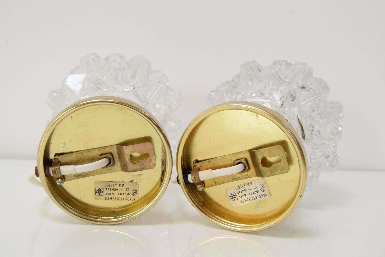 photo furniture Pair Of Design Table Or Wall Lamps By Preciosa, Kamenicky Senov, 1960's
