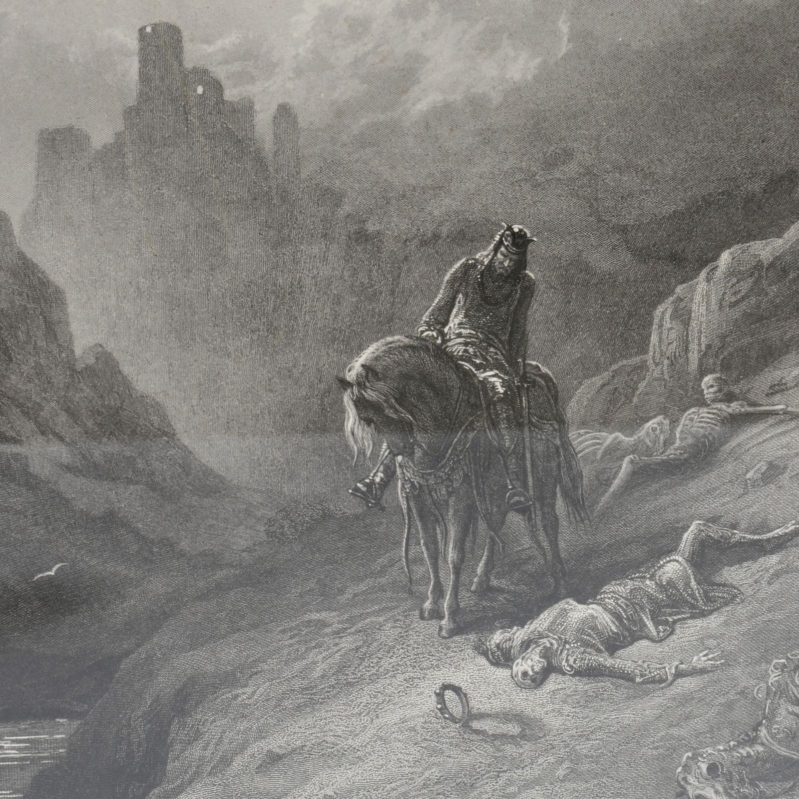 photo for sale Set Of 4 Framed Dante Prints, 1800s