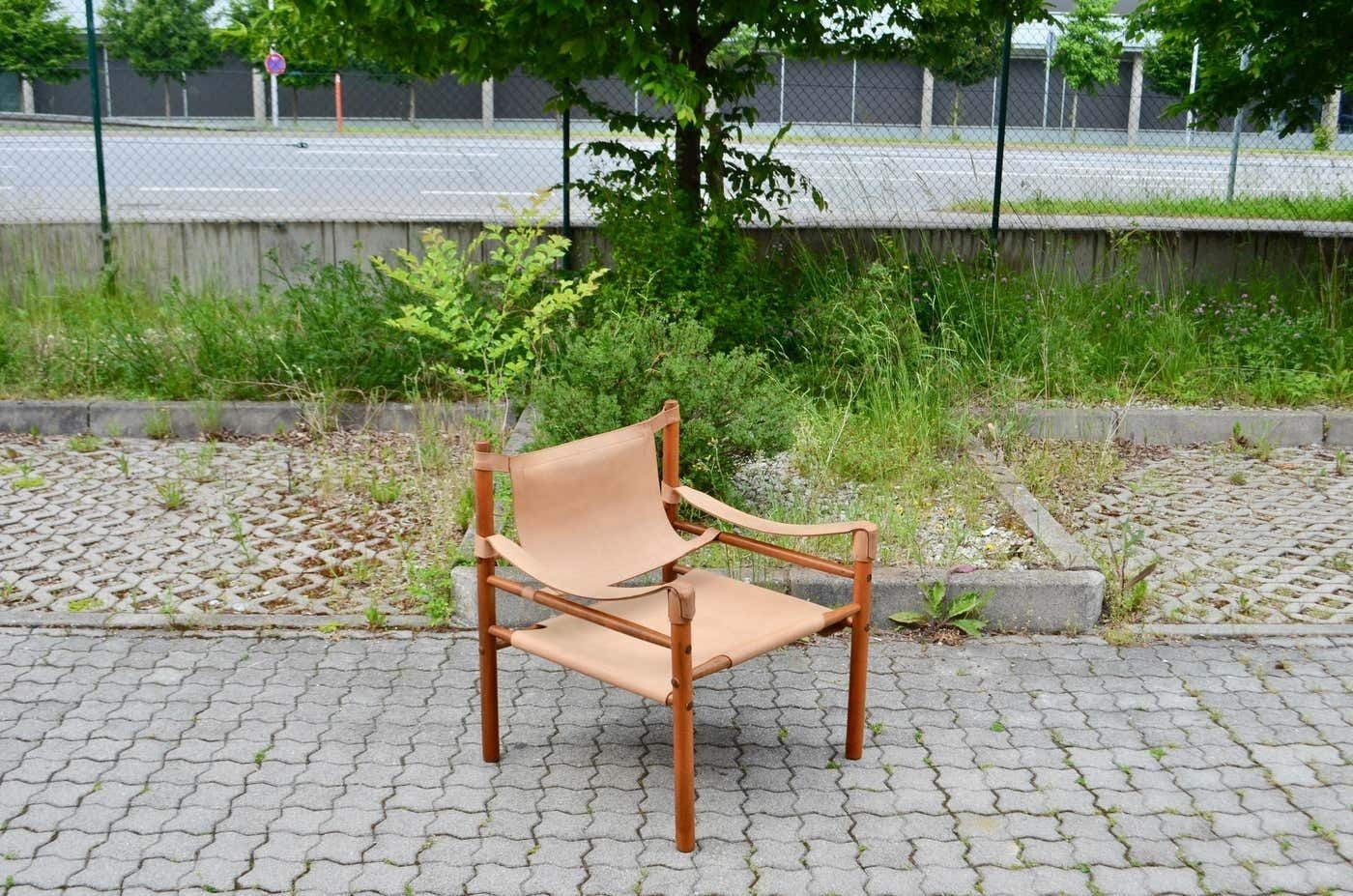 Abel Gonzalez Saddle Leather Argentina Safari Lounge Chair photo buy