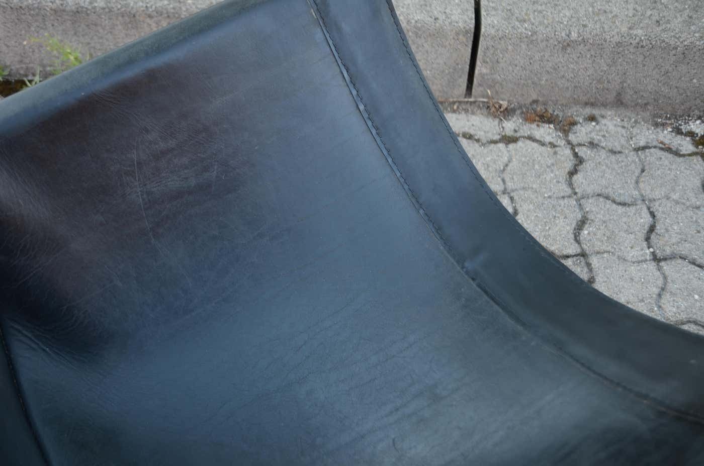 3000.0 Rainer Schell For Schlapp Möbel Modell Canto Shell Chair Saddle Leather, 1964 photo