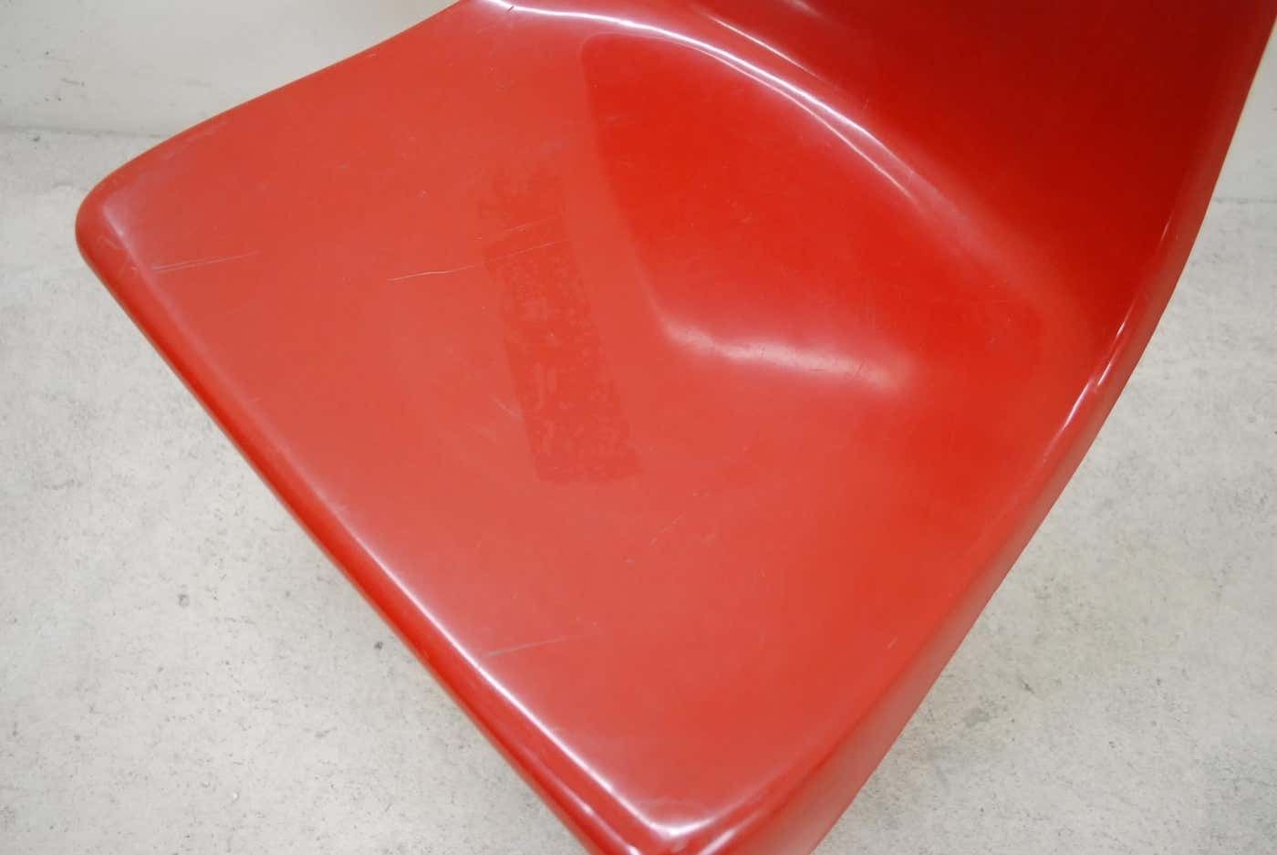 Steen Ostergaard Model 290 Pair Of Red Chair For Cado, 1970 photo 635.0