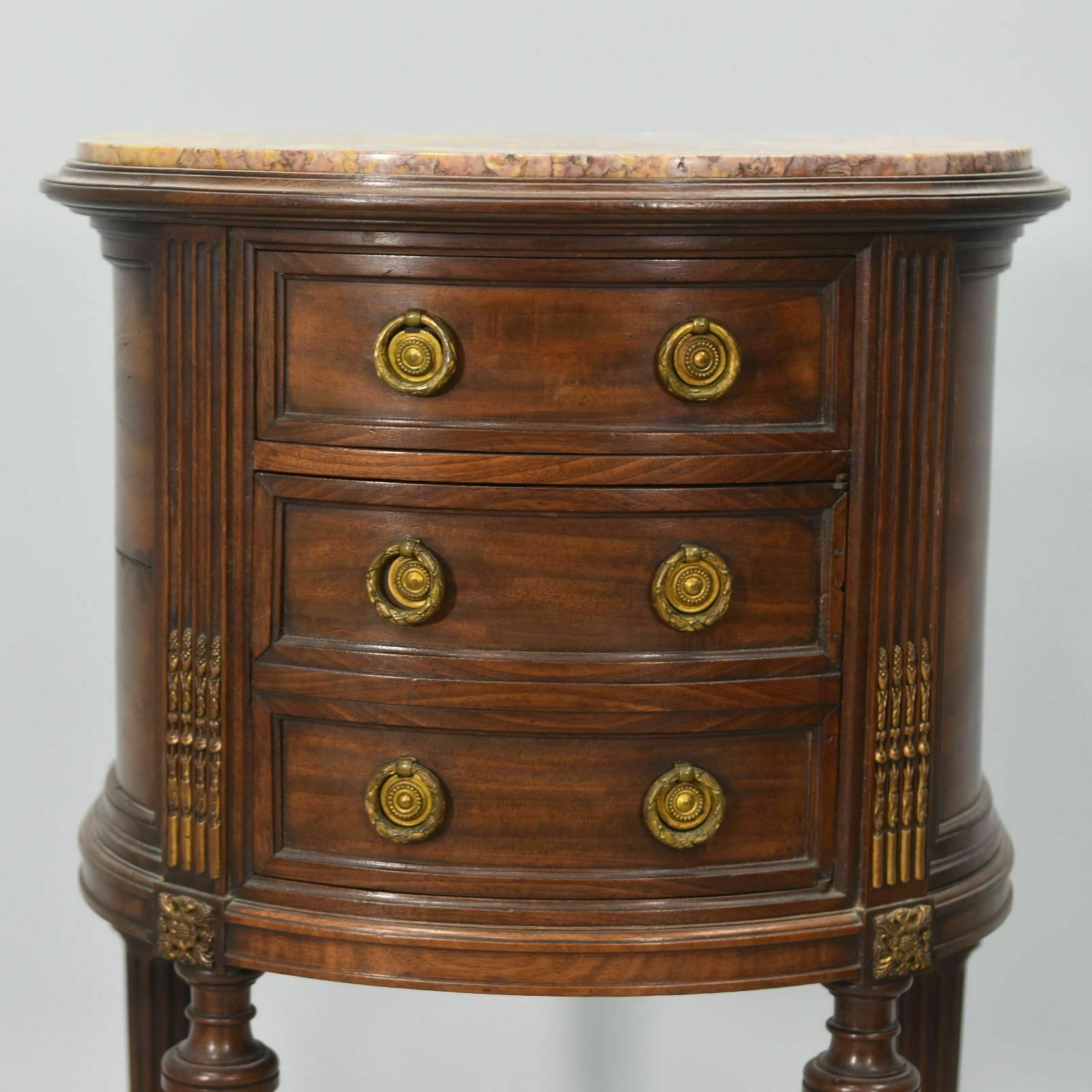 Louis XVI Style Mahogany Bedside Table, 19th Century photo for sale