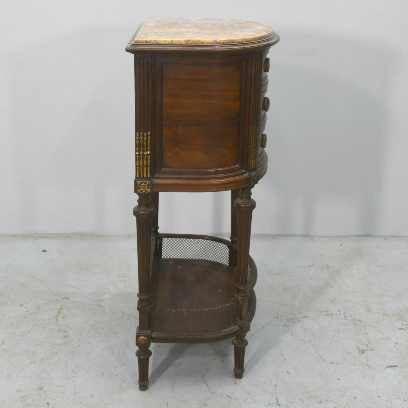Louis XVI Style Mahogany Bedside Table, 19th Century photo Furniture