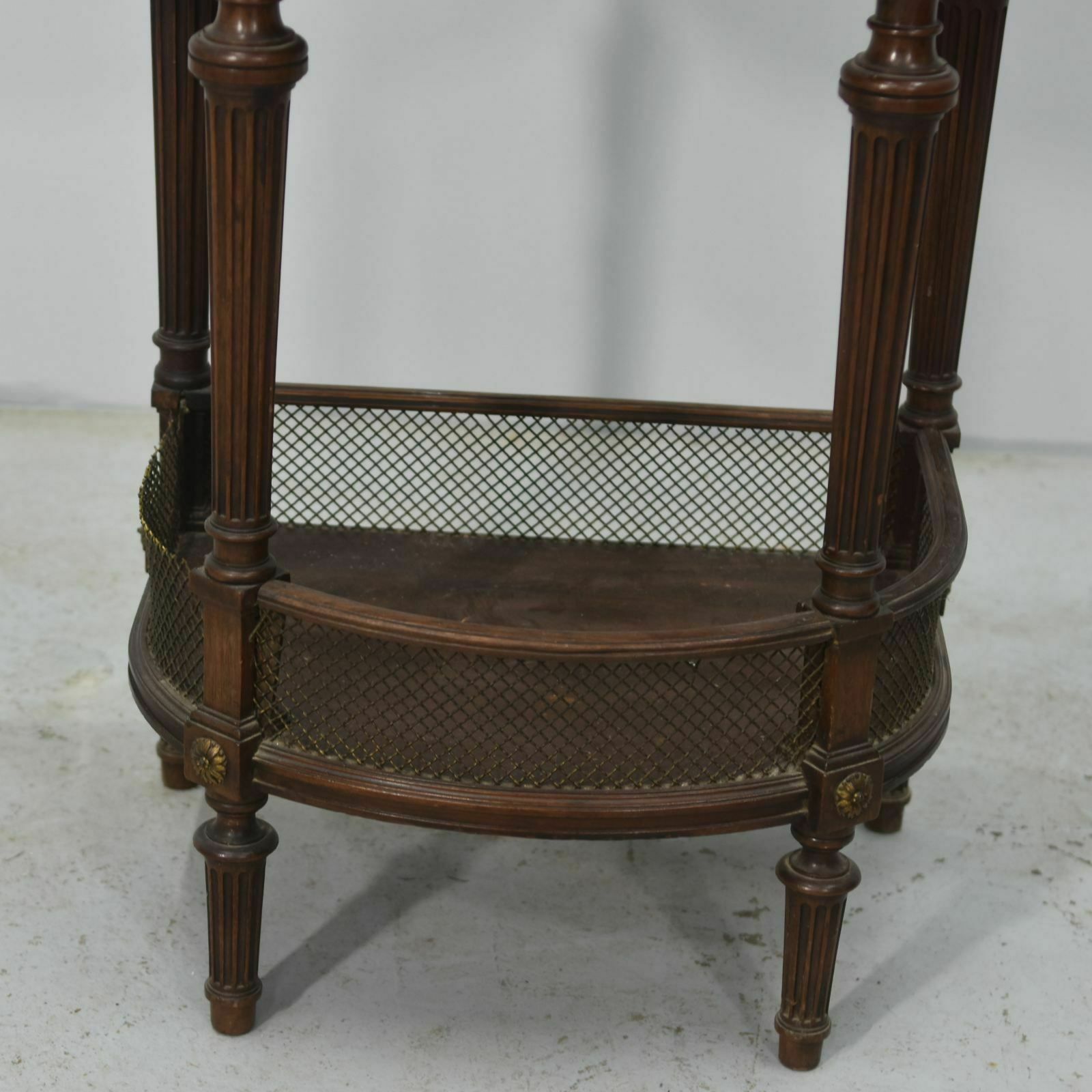 Louis XVI Style Mahogany Bedside Table, 19th Century photo vinterior