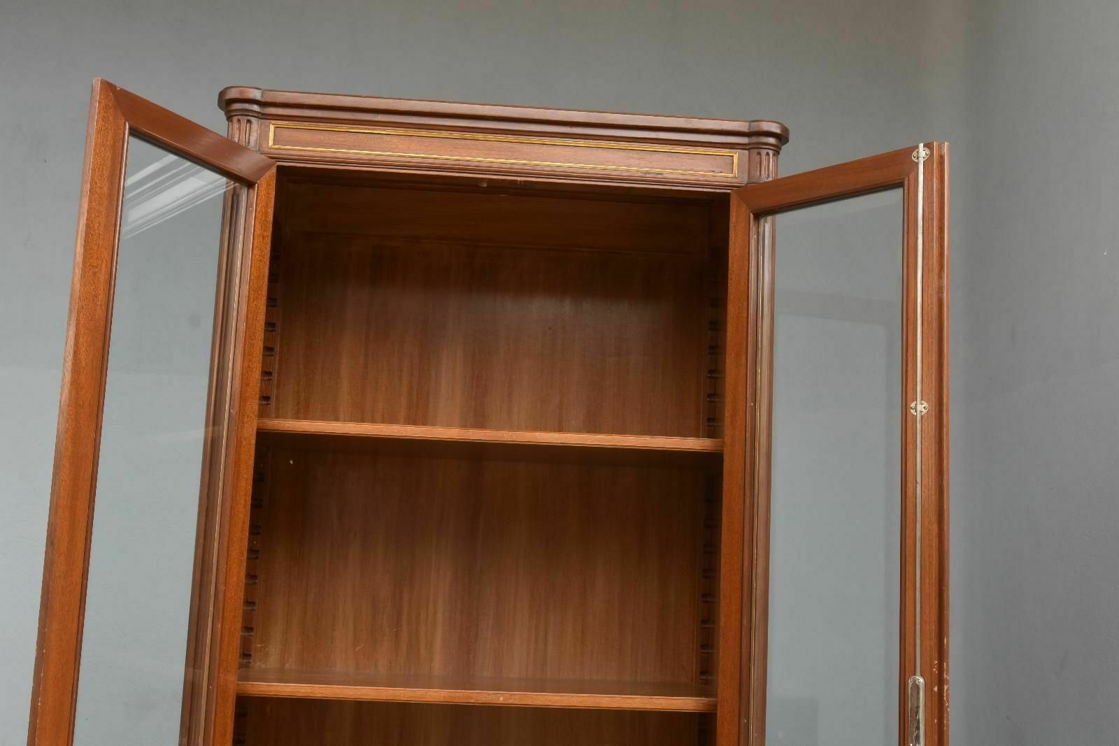 Louis XVI Style Mahogany Bookcase Early 20th Century photo vintage